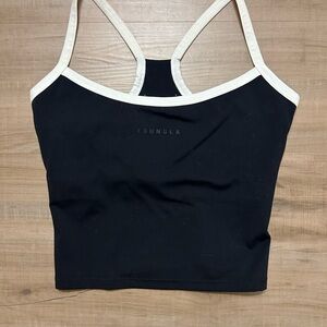 YoungLA Black Tank Top with White Trim